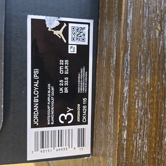 Jordan B'Loyal Size 3y - Picture 2 of 9